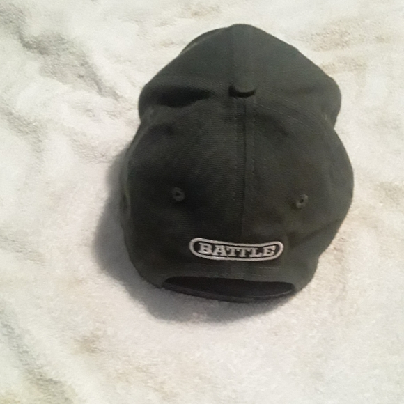 Mens Grey Snap-Back Hat/Cap With The Word "Battle" Printed on Front & Back - Picture 6 of 7